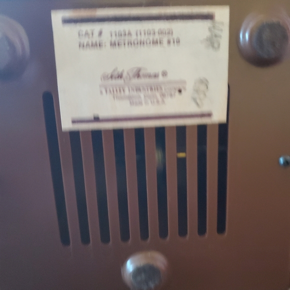 Vintage Thomas Jefferson Bust 8" by ALVA & Seth Thomas Metronome - Picture 4 of 6